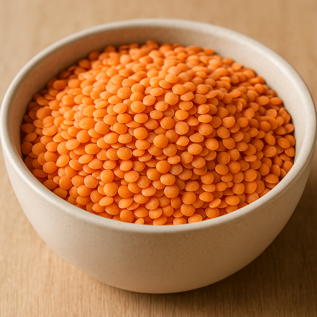 Skål med røde linser